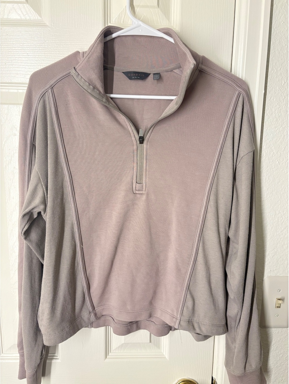 Danskin Women's Half-Zip Pullover Sweatshirt, Size M